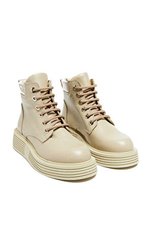 Bestello Bağcıklı Termo Taban Düz Bot 101-SNT22-102 Kadın Bot