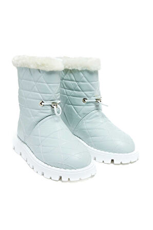 Bestello Kürklü Termoplastik Düz Bot 101-232518-15 Kadın Bot