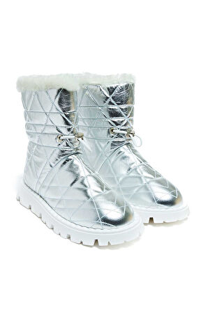 Bestello Kürklü Termoplastik Düz Bot 101-232518-15 Kadın Bot