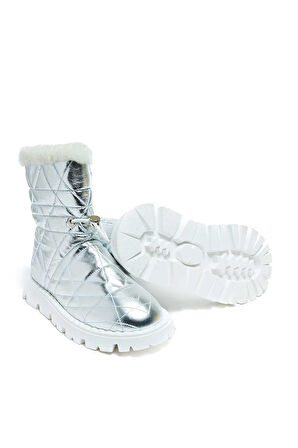 Bestello Kürklü Termoplastik Düz Bot 101-232518-15 Kadın Bot