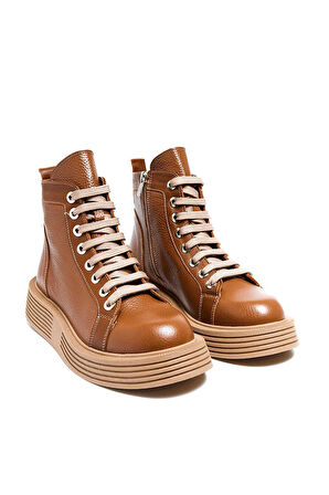 Bestello Bağcıklı Termo Taban Düz Bot 101-SNT22-101 Kadın Bot