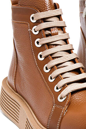 Bestello Bağcıklı Termo Taban Düz Bot 101-SNT22-101 Kadın Bot