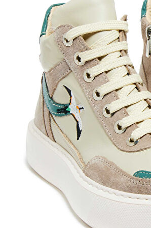 Bestello Bağcıklı Eva Taban Düz Bot 101-14725-140 Kadın Bot