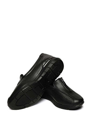 Bestello Bağcıksız Fermuar Detaylı Poli Taban Comfort 018-F226 Kadın Ayakkabı