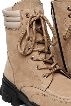 Bestello Bağcıklı Kauçuk Taban Düz Bot 101-41030 Kadın Bot