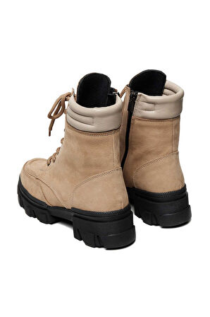 Bestello Bağcıklı Kauçuk Taban Düz Bot 101-41030 Kadın Bot