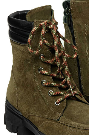 Bestello Bağcıklı Kauçuk Taban Düz Bot 101-41030 Kadın Bot