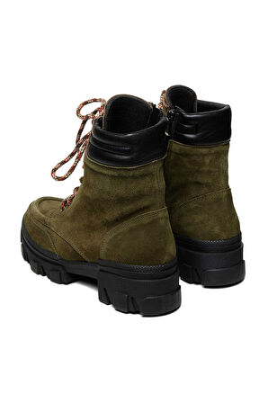 Bestello Bağcıklı Kauçuk Taban Düz Bot 101-41030 Kadın Bot