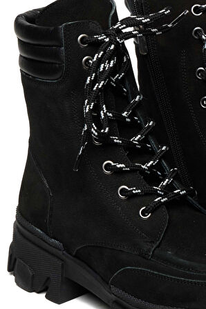 Bestello Bağcıklı Kauçuk Taban Düz Bot 101-41030 Kadın Bot