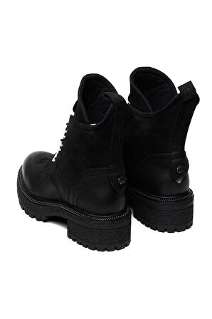 Bestello Bağcıklı Termo Taban Düz Bot 332-1050 Kadın Bot