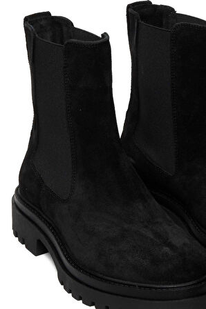 Bestello Bağcıksız Lastikli Termo Taban Düz Bot 332-1069 Kadın Bot