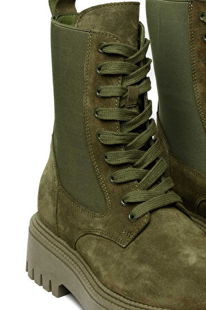 Bestello Bağcıklı Lastikli Termo Taban Düz Bot 332-8030 Kadın Bot