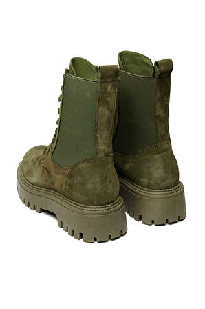 Bestello Bağcıklı Lastikli Termo Taban Düz Bot 332-8030 Kadın Bot