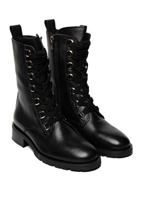 Bestello Bağcıklı Termo Taban Düz Bot 332-9080 Kadın Bot