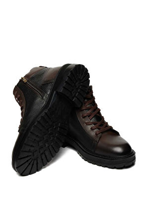 Bestello Bağcıklı Termo Taban Düz Bot 023-127 Erkek Bot