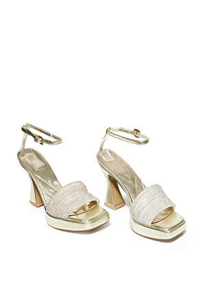 Bestello Taşlı Neolit Taban Kalın Topuklu Ayakkabı 331-887 Kadın Ayakkabı