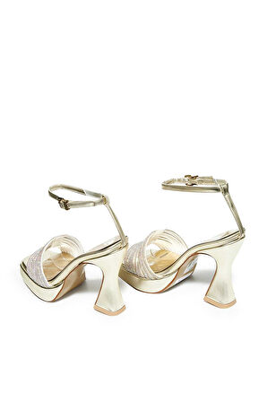 Bestello Taşlı Neolit Taban Kalın Topuklu Ayakkabı 331-887 Kadın Ayakkabı