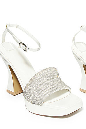 Bestello Taşlı Neolit Taban Kalın Topuklu Ayakkabı 331-887 Kadın Ayakkabı