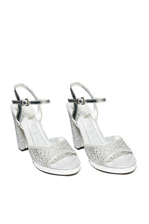 Bestello Taşlı Neolit Taban Kalın Topuklu Ayakkabı 331-390 Kadın Ayakkabı