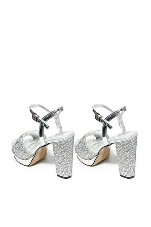 Bestello Taşlı Neolit Taban Kalın Topuklu Ayakkabı 331-390 Kadın Ayakkabı