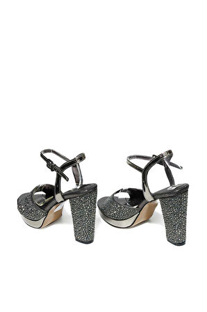 Bestello Taşlı Neolit Taban Kalın Topuklu Ayakkabı 331-390 Kadın Ayakkabı