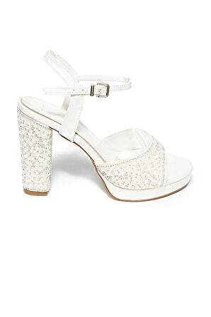 Bestello Taşlı Neolit Taban Kalın Topuklu Ayakkabı 331-390 Kadın Ayakkabı