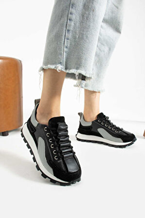 Bestello Bağcıklı Termo Taban Sneaker 331-UNO12-07 Kadın Ayakkabı