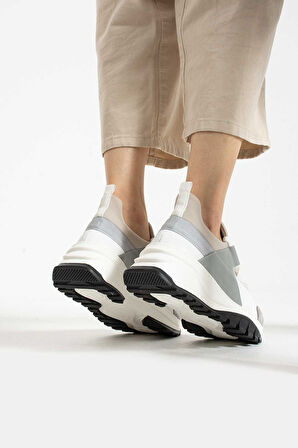 Bestello Bağcıklı Streç Detaylı Termo Taban Sneaker 331-22630-09 Kadın Ayakkabı