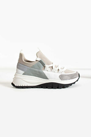 Bestello Bağcıklı Streç Detaylı Termo Taban Sneaker 331-22630-09 Kadın Ayakkabı