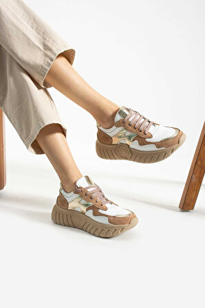 Bestello Bağcıklı Termo Taban Sneaker 331-SUT-10 Kadın Ayakkabı