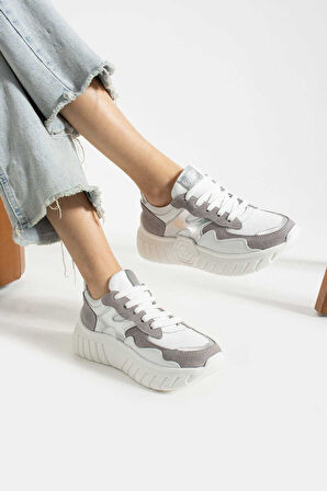 Bestello Bağcıklı Termo Taban Sneaker 331-SUT-10 Kadın Ayakkabı