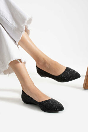 Bestello Taşlı Kauçuk Taban Babet 331-1454 Kadın Babet