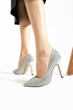 Bestello Taşlı Neolit Taban İnce Topuklu Ayakkabı 331-193 Kadın Ayakkabı