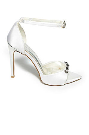 Bestello Taşlı Açık Burun Detaylı Neolit Taban İnce Topuklu Ayakkabı 331-140 Kadın Ayakkabı