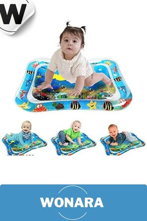 Dayanıklı Bpa İ̇Çermez Güvenli Eğlenceli Bebek Kas Gelişimine Yardımcı Yatak Minder Su Oyun Matı