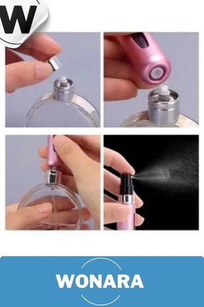 Deluxe Seri Koku Şişesi Doldurulabilir Portatif Çanta İçi Küçük Cep Parfüm Şişesi 5 Ml 10 Adet