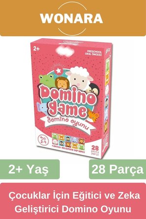 Eğitici Zeka Geliştirici Aile ile El-Göz Koordinasyonu Desteği Eğlenceli Domino Oyunu Seti