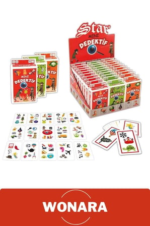 Özel Zeka Geliştirici Eğitici Ailece Çocuklara Eğlenceli Mini Dedektif Genl Oyun Kart Seti