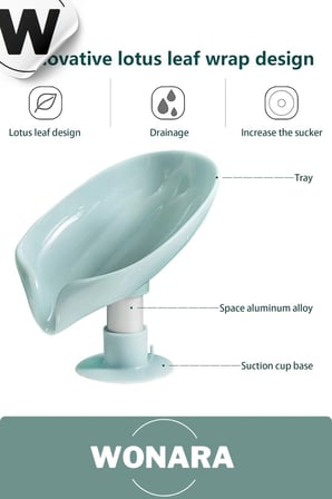 Özel Üretim Pratik Hijyenik Vantuzlu Su Tutmaz Giderli Mutfak Banyo Lavabo Katı Sabunluk 2 Adet