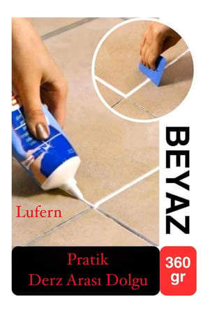 Premium Fayans Arası Beyaz Hazır Derz Dolgu Gaga Uç Tüp Mermer Mutfak Banyo Zemin Duvar Onarıcı