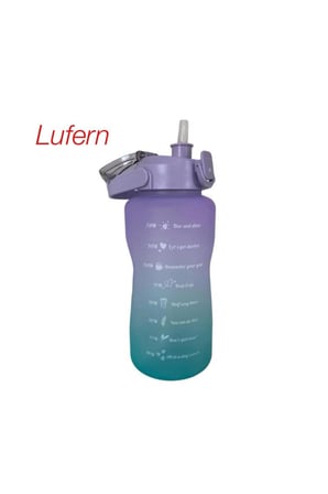 Uzun Ömürlü Günlük Motivasyonel Su Matarası 2 Litre BPA İçermez Geniş Ağzı Zaman Çizelgeli Spor Ofis