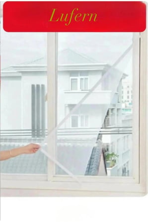 2 Adet Ayarlanabilir Sineklik Cırt Bantlı Yapışkanlı Pratik Pencere Cam Kapı 0,75 cmx1,25 cm 4 mt