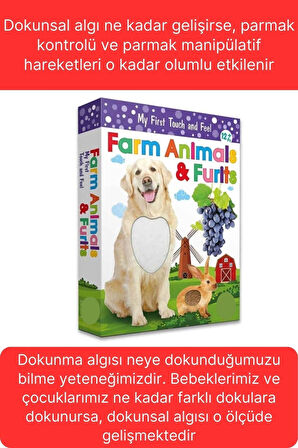 Premium Kutulu Eğitici Öğretici Farm Animals Çiftlik Hayvanları ve Meyveler El Göz Koordinasyon Oyun