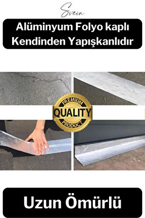 72 mm x 2 mt Su Geçirmez Sızdırmaz Çatı Boru Dayanıklı Çamur Sakız Bant Alüminyum Tamir Bandı