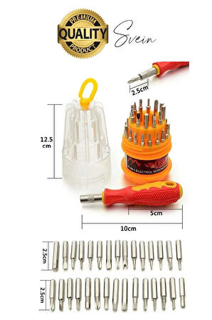 Premium 31 Parça Yumurta Tornavida Bits Uç Seti Telefon Tamir Saat Elektronik Farklı Metal Başlık
