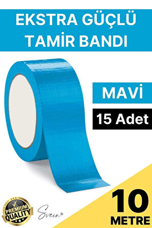 15 Adet 10 mt Mavi Tamir Takviye Kapatıcı Güçlü Onarım Bandı Su Geçirmez Sızdırmaz Dayanıklı Çatlak