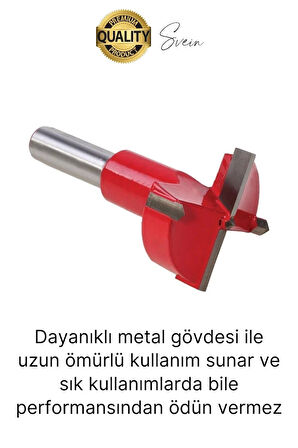 Premium 35 mm Menteşe Yeri Açma Delme Freze Bıçağı Ahşap Matkap Ucu Mutfak Dolabı Kapak Marangoz