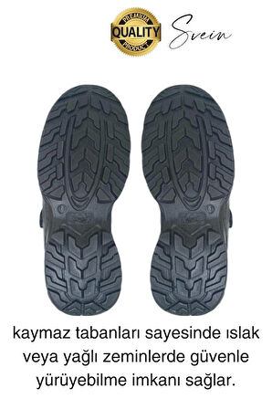 Çelik Burunlu Süet Deri İş Ayakkabısı Rahat Konforlu Hafif Ergonomik Cırtlı Nefes Alabilen Güvenli