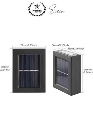Bahçe Aydınlatması Solar Güneş Enerjili Dekoratif Led Işıklı Lamba Dış Mekan Su Geçirmez Sağlam