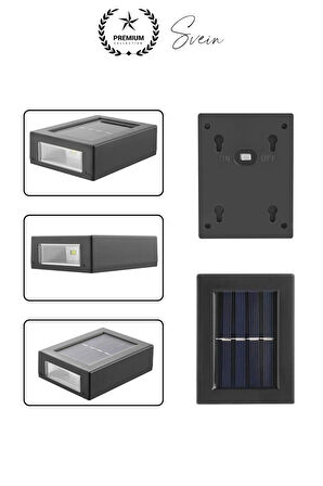 Bahçe Aydınlatması Solar Güneş Enerjili Dekoratif Led Işıklı Lamba Dış Mekan Su Geçirmez Sağlam